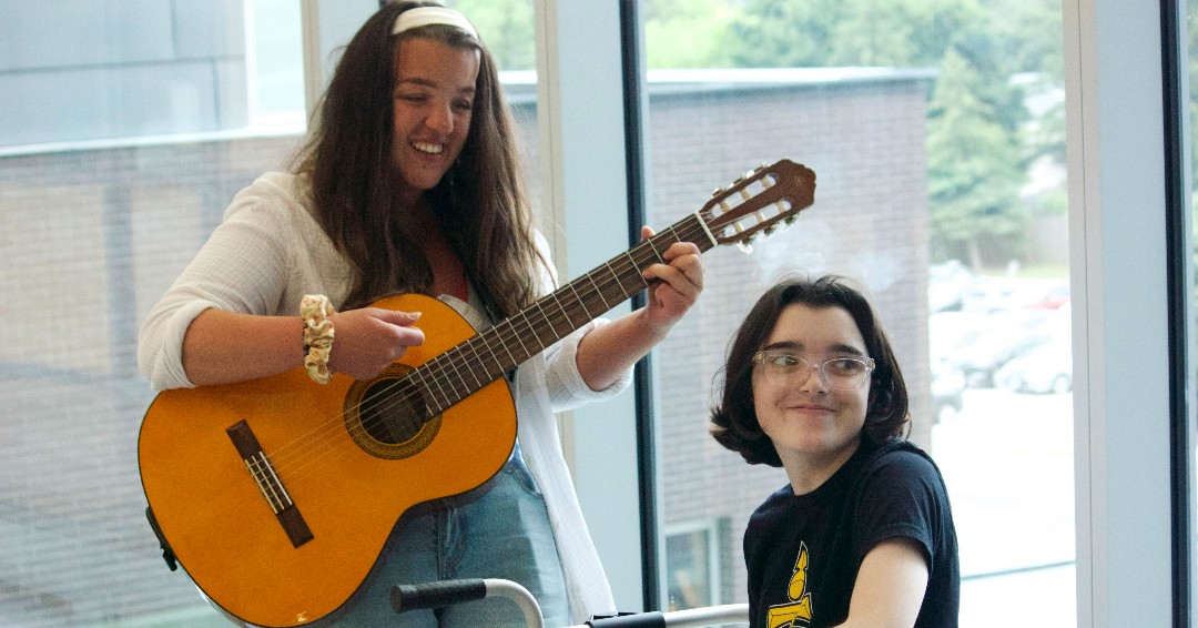 As a baby, Reede was an inpatient at Holland Bloorview. Now, she's back as a music therapy student. "I felt I could connect with kids on a deeper level because of my own experiences," she explains. Read more and subscribe to the BLOOM Blog at bit.ly/4eqc1K1