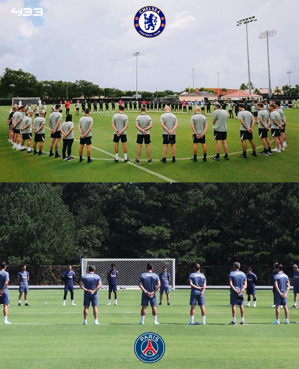 AuraFutShop's tweet image. 🕊️ RESPETO GLOBAL 🕊️  
Real Madrid, Bayern, Chelsea y PSG guardan un minuto de silencio hoy en sus entrenamientos por la pérdida de Diogo Jota y su hermano André. Un gesto unificador en el fútbol mundial 🙏⚽

#DiogoJota #MinutoDeSilencio #FootballUnity