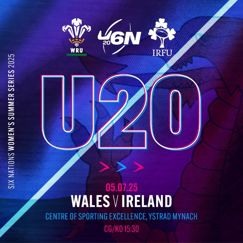 WelshRugbyUnion's tweet photo. 🚨 𝗧î𝗺 𝗖𝘆𝗺𝗿𝘂 𝗼 𝗱𝗮𝗻 𝟮𝟬 🏴
Here is your Wales U20s 2️⃣3️⃣ to face Ireland in their @SixNationsU20 opener on Saturday afternoon, 15:30 KO! 🔥👇
🎟️ Free entry at @CSEYstradMynach
📺 Or watch the game live via our YouTube channel 🙌
#SixNationsU20 | #WALvIRE