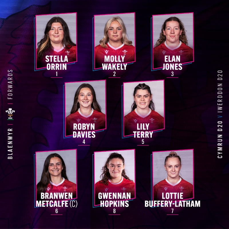 WelshRugbyUnion's tweet photo. 🚨 𝗧î𝗺 𝗖𝘆𝗺𝗿𝘂 𝗼 𝗱𝗮𝗻 𝟮𝟬 🏴
Here is your Wales U20s 2️⃣3️⃣ to face Ireland in their @SixNationsU20 opener on Saturday afternoon, 15:30 KO! 🔥👇
🎟️ Free entry at @CSEYstradMynach
📺 Or watch the game live via our YouTube channel 🙌
#SixNationsU20 | #WALvIRE