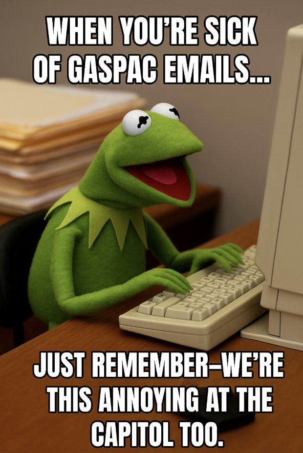 CSAHQ's tweet image. This is exactly how our lobbyists get results—showing up, again and again, to push back against dangerous legislation and protect your profession.
💡 Support relentless advocacy
👉 ow.ly/VU1v50WfBOz
#GASPAC #CSA #PhysicianAdvocacy #RelentlessForPatients