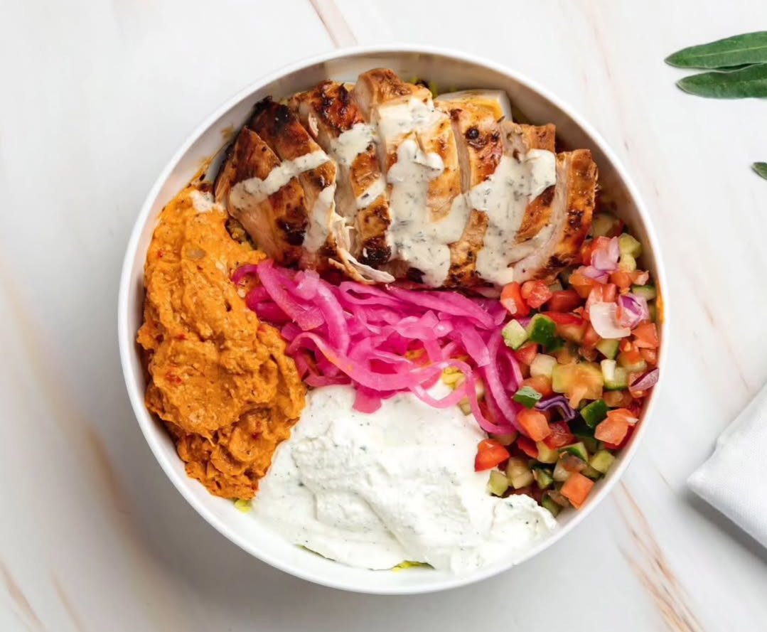 Self-care, the PI·RHO way 🥗🫶

Nourish your body and soul with a wholesome gourmet bowl—like this Greek-style Grilled Chicken Breast with lemon &amp; oregano, topped your way with fresh dips, toppings, and dressing. 

Your future self will thank you. 😊 

#FreshGreekGrill 🇬🇷 | $HBFG