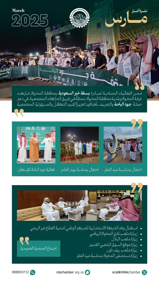 #اخبار | 
#غرفة_المخواة في النصف الاول من عام ٢٠٢٥ 

#غرفة_المخواة