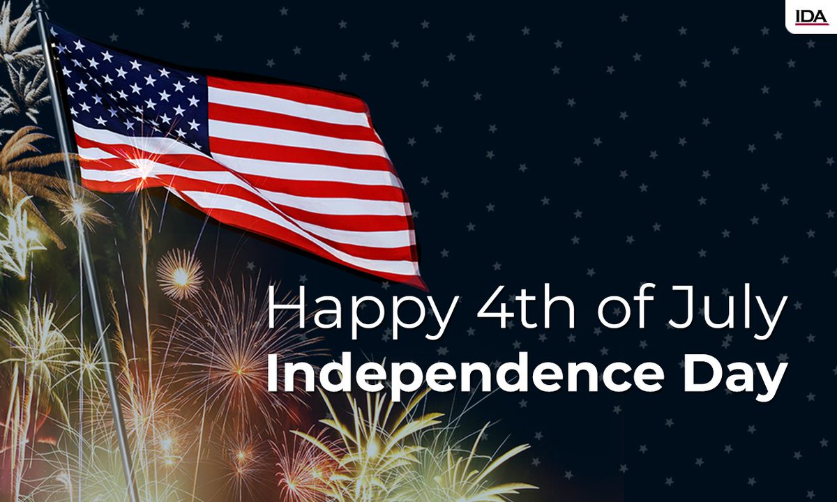 Happy #FourthofJuly! In observance of the holiday, IDA’s Alexandria and Washington, D.C. offices are closed. #IndependenceDay