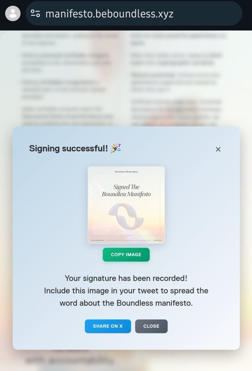Just Signed The <a href="/boundless_xyz/">Boundless</a> Manifesto. Committing to an abundant future. Join me now 

manifesto.beboundless.xyz