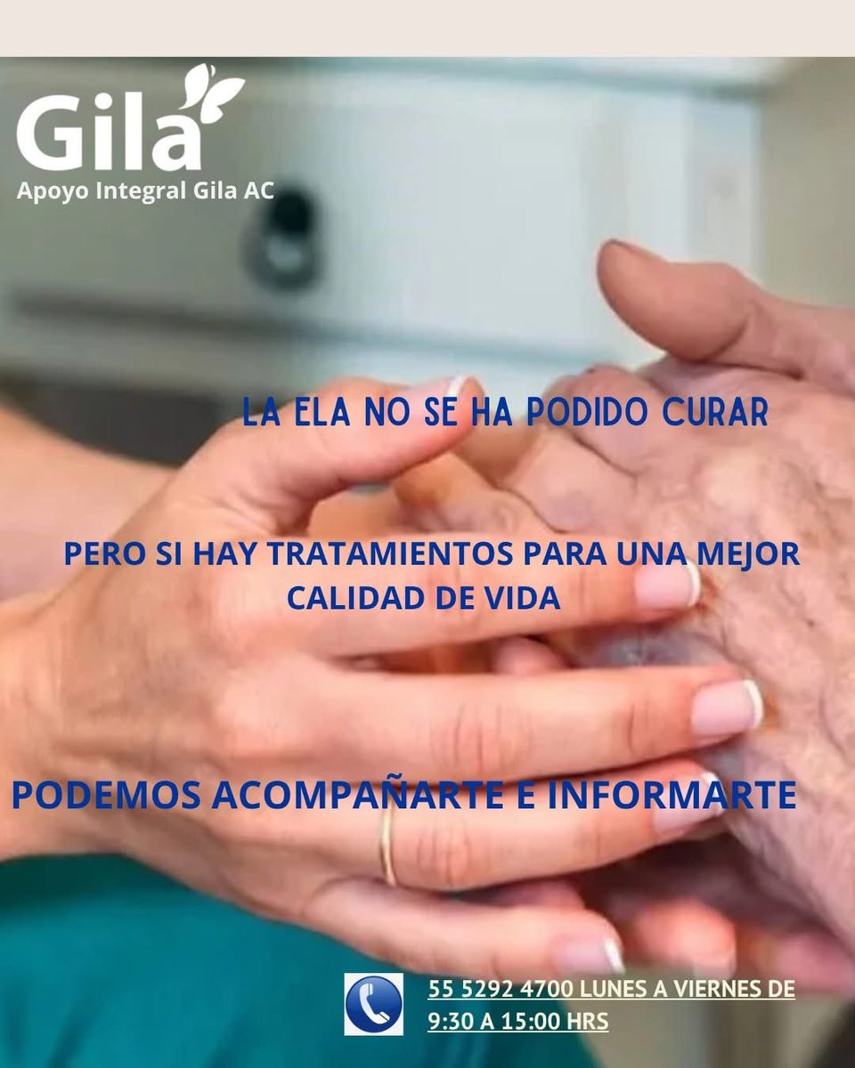 Si te han dado diagnóstico de Esclerosis Lateral Amiotrófica comunícate con nosotros. ☎️ 55 5292-4700

También te invitamos a visitar nuestro portal donde encontrarás todo lo relacionado con está enfermedad: 👉 ela.org.mx
#HagamosComunidad #Ela