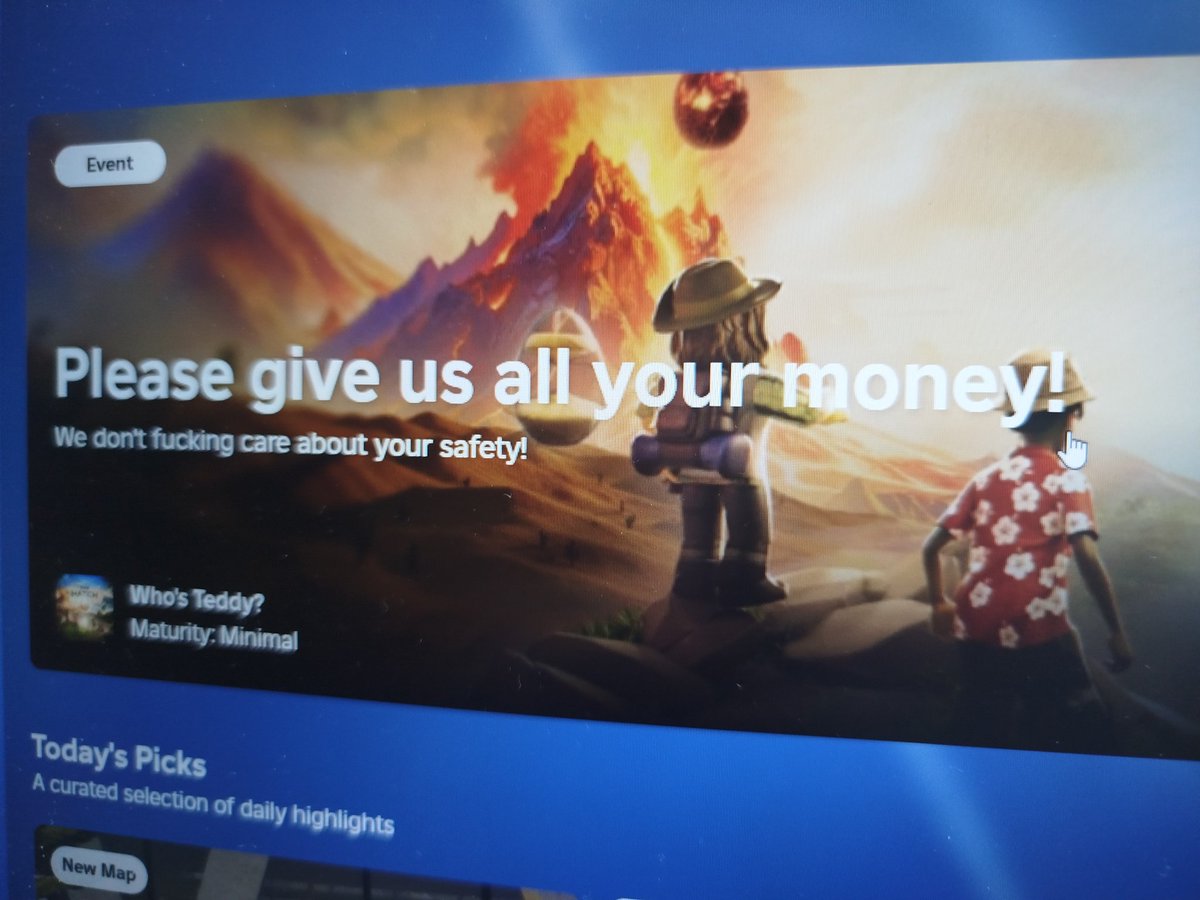 MrAracnido's tweet image. Roblox got weird.
#BoycottTheHatch #TheHatchRoblox #TheHatch