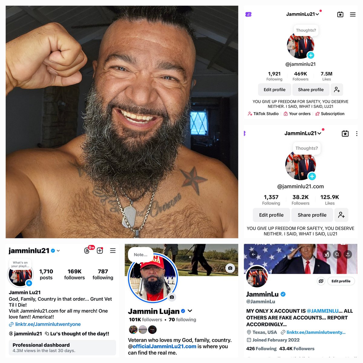 JamminLu's tweet image. WELCOME TO THE JAMMINLU21 FAM...
What a month fam, we've added over 260k new family members on social media throughout all my platforms!! I truly appreciate all yalls love, support, likes, shares and more importantly follows!! I'm forever grateful to all of you!!