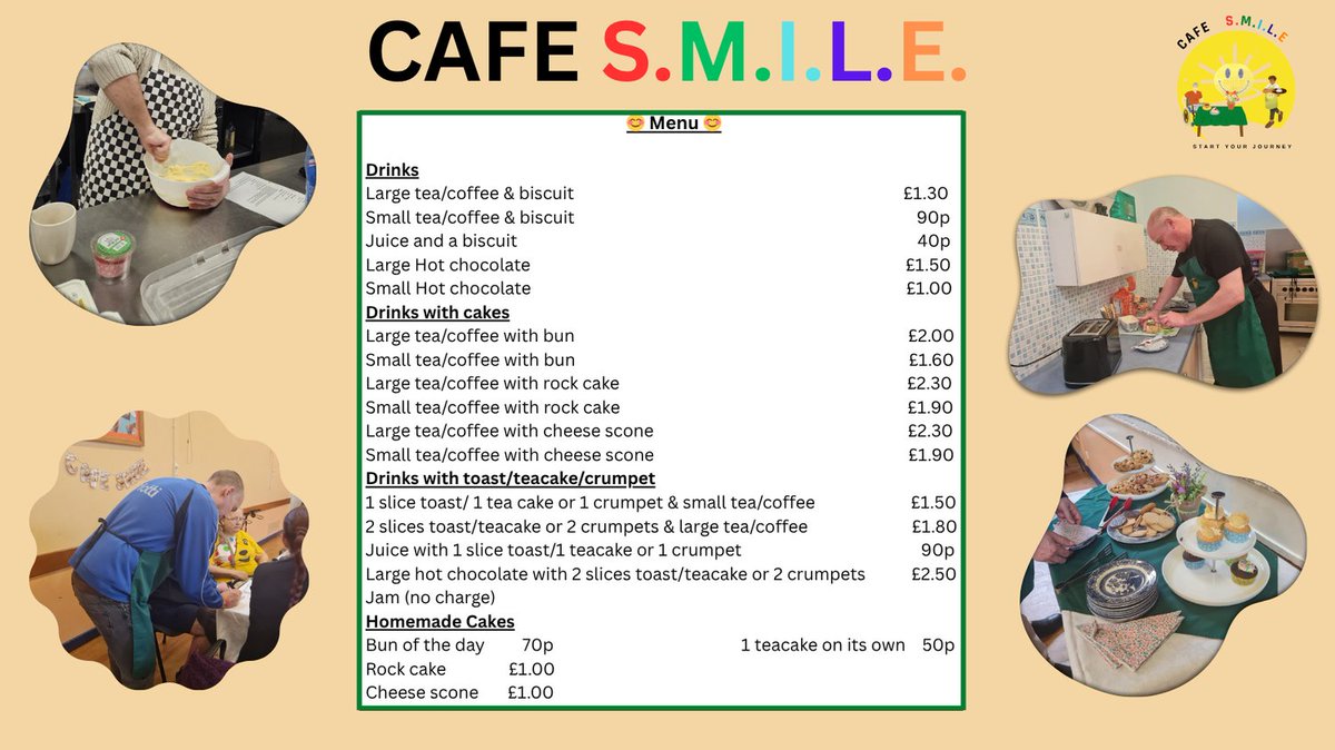 #CaféSMILE is open every Friday 10.00-12.30 at St. Andrew's Methodist Church on 2 Morley Road, (off Beckett Road).

Come and join us for a drink and to meet new people.

Every week @MotherHookers join us, who are a crochet social group.

Everyone is welcome!