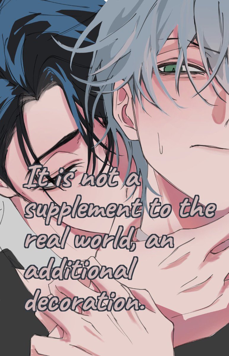 It is not a supplement to the real world, an additional decoration. (nitter.net/aaasphodel/sta…)