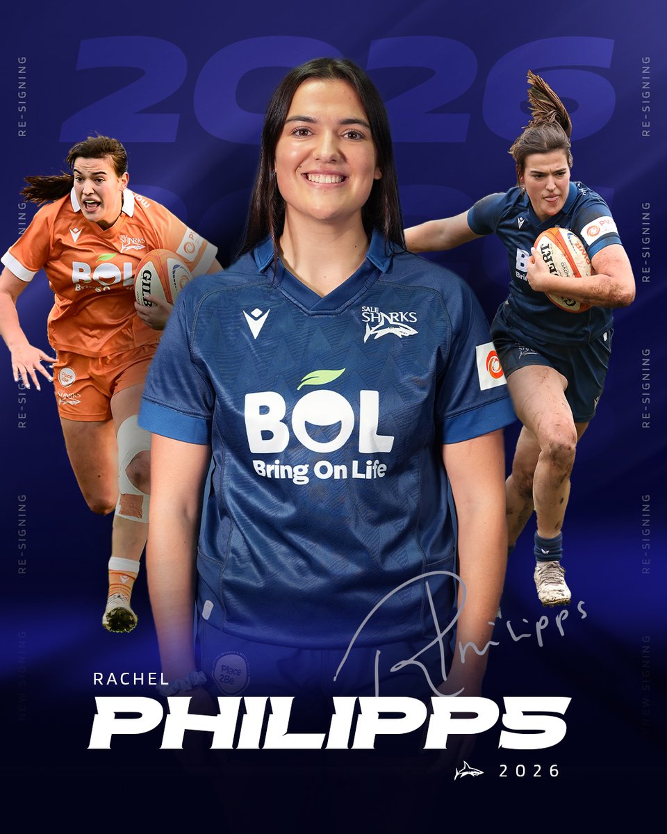 Our Scottish centre is staying in Manchester 💙

Sale Sharks Women can confirm that Scotland centre Rachel Philipps has re-signed with the club

#WomensRugby #ThePWR