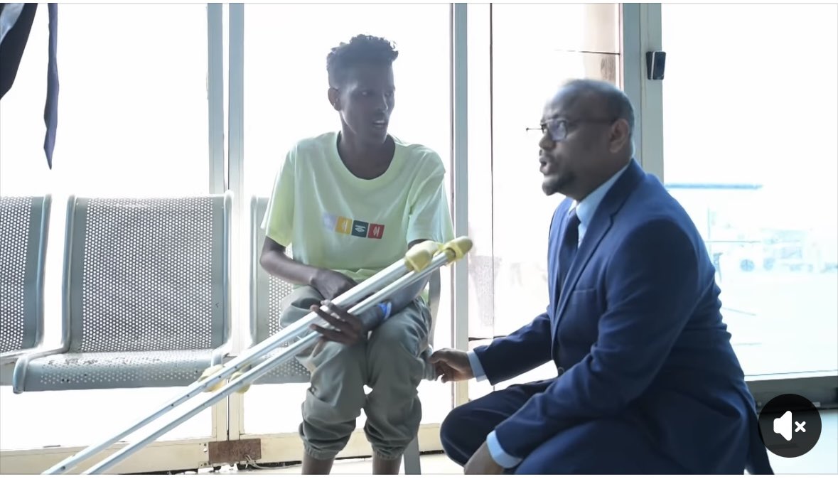 Permanent Secretary Office for Foreign Affairs🇸🇴 (@psmofa) on Twitter photo Today, H.E. <a href="/HamzaHaadoow/">Hamza Adan Haadoow</a>, Permanent Secretary of Foreign Affairs, welcomed Somali citizens safely returned from #Algeria with the support of the Somali government, at Aden Adde International Airport. Today, H.E. <a href="/HamzaHaadoow/">Hamza Adan Haadoow</a>, Permanent Secretary of Foreign Affairs, welcomed Somali citizens safely returned from #Algeria with the support of the Somali government, at Aden Adde International Airport.
