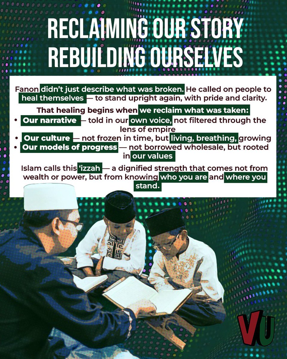 Frantz Fanon showed us that colonisation does more than take land. It breaks the soul, it confuses the heart, and it clouds the mind. As Muslims, we must recognise that our struggle is not only for freedom from military or political control but also from the systems that seek…