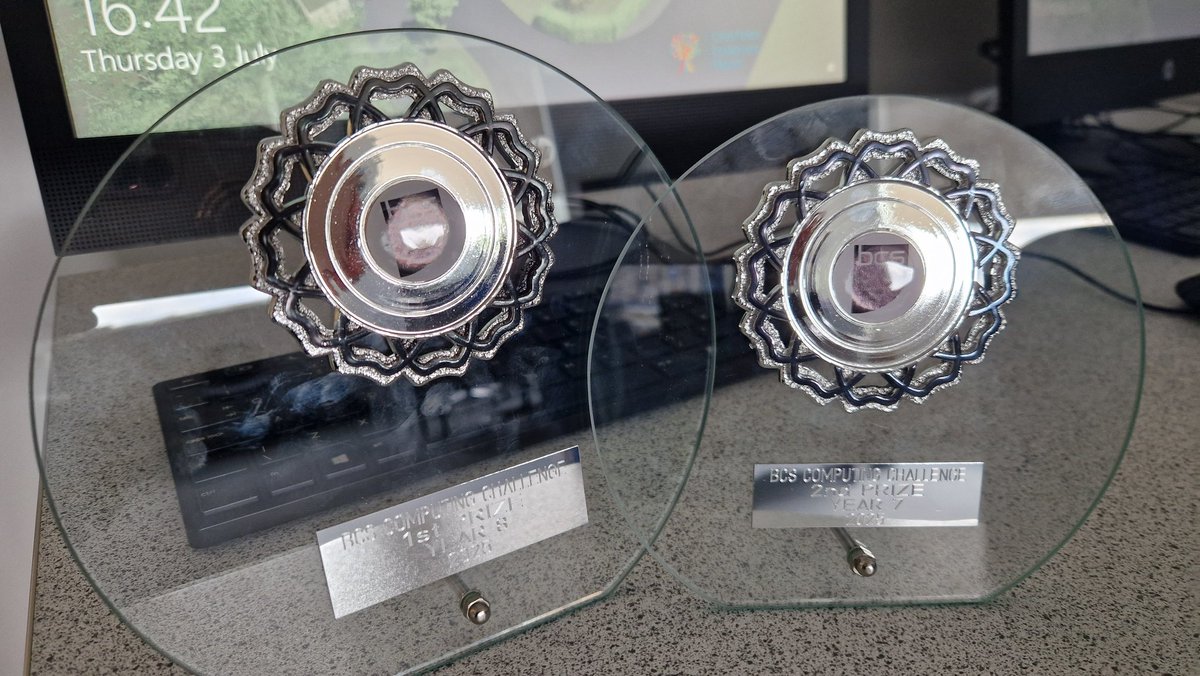 KC_KARIM20's tweet image. So proud of our amazing students! Amelia (Y8) for 1st place 🥇 and Theo (Y7) for 2nd 🥈 in the BCS Challenge 2025! A fantastic achievement! @PutteridgeHSch @bcs @Mr_S_James #ProudTeacherMoment #tech4all