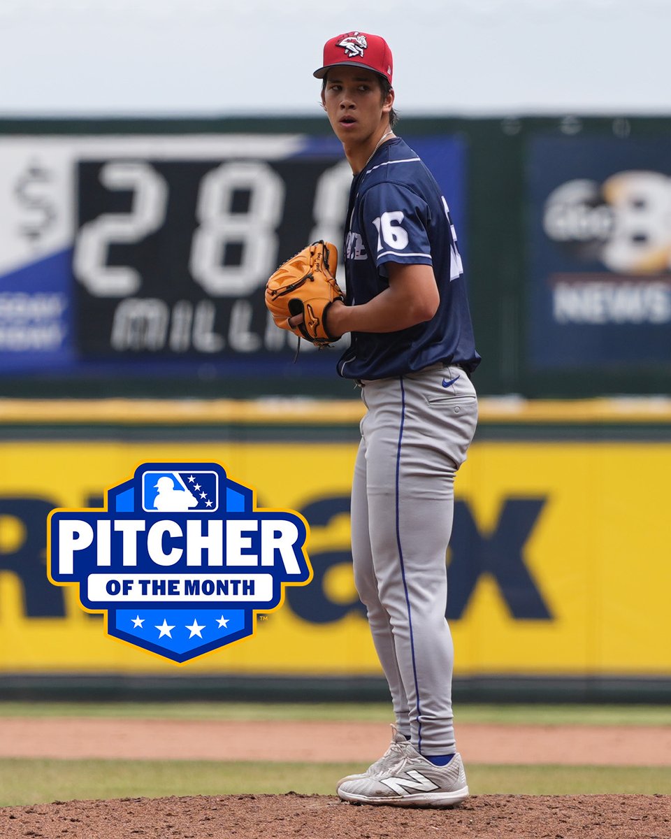 It was the June of Jonah.

In five June starts, Jonah Tong went 3-0 with an 0.93 ERA and struck out 43 batters.

For the second-straight time, he has been named Eastern League Pitcher of the Month!