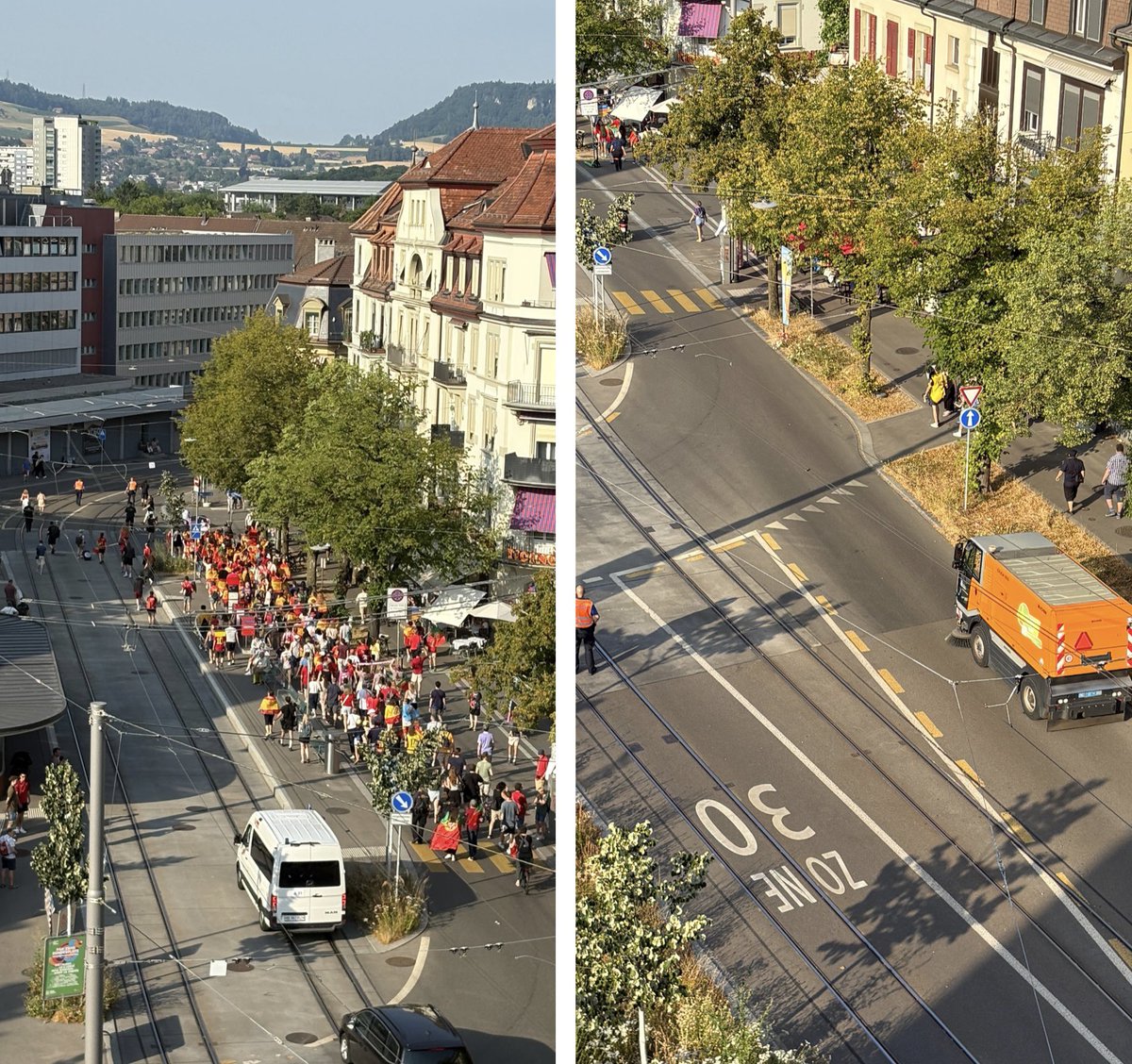sag mir, dass du in der Schweiz lebst, ohne zu sagen, dass du in der Schweiz lebst #fanwalk #womenseuro #putzmaschine #Euro2025