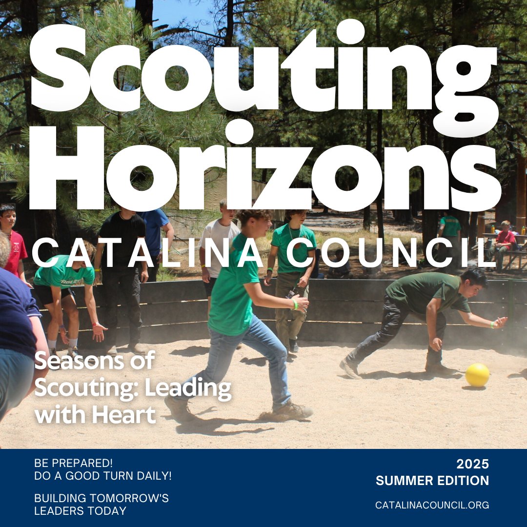 🌞 The Summer edition of Scouting Horizons is here!
Catch up on exciting adventures, upcoming events, leader messages, and everything Scouting across Southern Arizona. Don’t miss the stories that make this season shine!
📖 Read now: boyscouts-my.sharepoint.com/:b:/g/personal…
#ScoutingHorizons