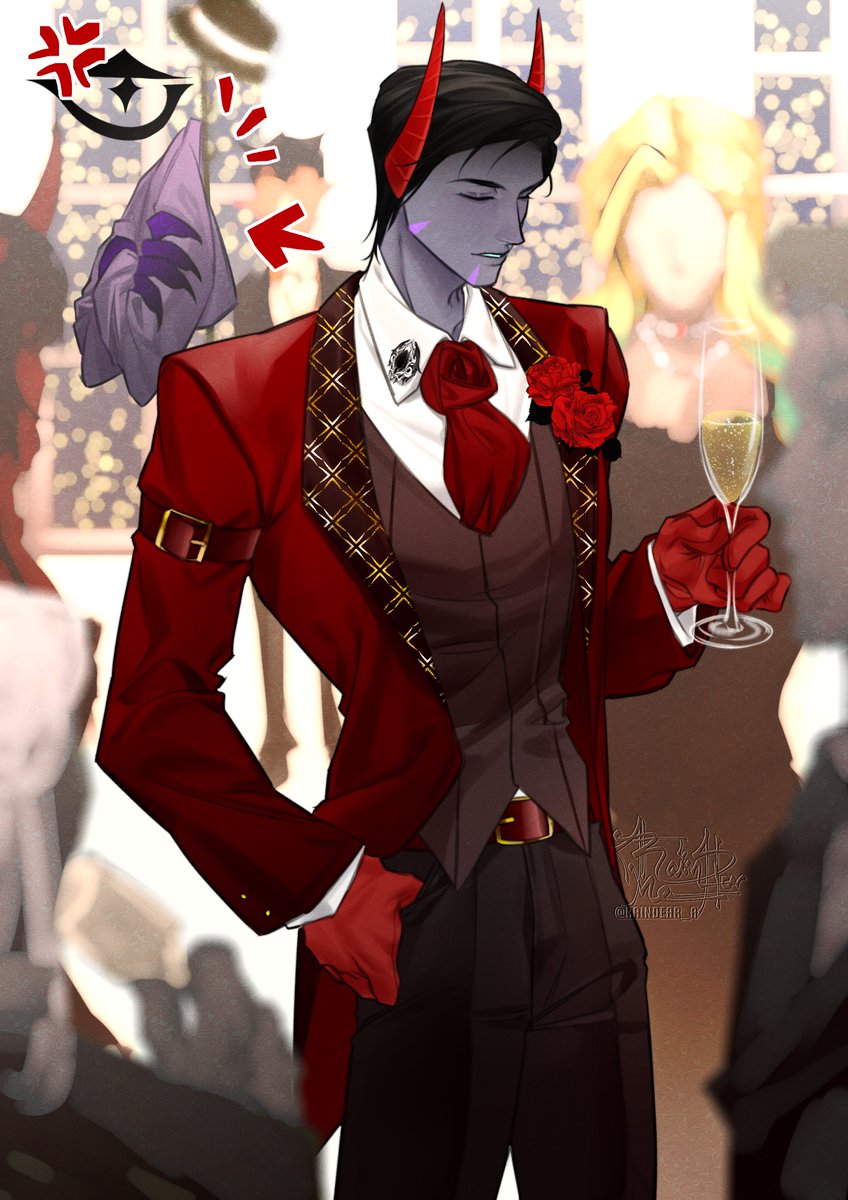 #TheRoyal_MPC 

“หืม ข่าวลือรึ? ว่ามาสิ ข้าฟังอยู่”

“อา เจ้าสังเกตด้วยหรือนี่ ข้าเพียงลองเปลี่ยนวิธีการจัดทรงผมใหม่เล็กน้อยเท่านั้น ขอบคุณที่ชม”

เมินเสื้อโค้ทที่แขวนทิ้งเอาไว้กับราวด้านหลังโดยสิ้นเชิง

(นี่คือสภาพของปีศาจหนุ่มที่ไม่อ่านแชทกลุ่มค่ะ รอโดนประธานชมรมบ่นแล้วหนึ่ง--)