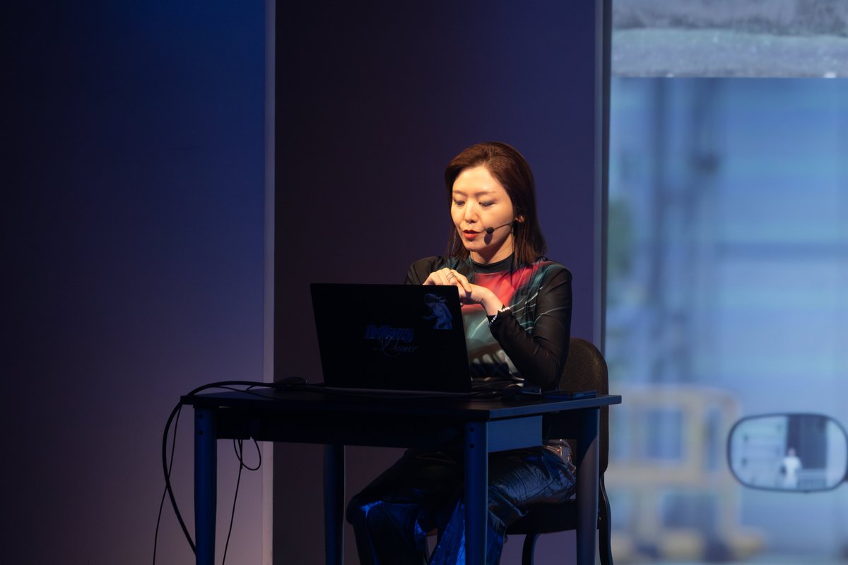 Guggenheim's tweet image. ✨ Earlier this week, the Guggenheim’s theater was transformed during The Soft Geometry of Being with Ayoung Kim, the 2025 LG Guggenheim Award recipient.
The program offered a glimpse into Kim’s evolving universe of avatars, imagined presence, and technological storytelling.…