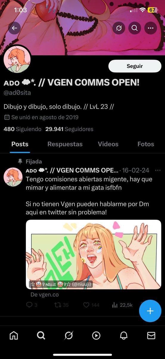 🍊 ᴀᴅᴏ ︎︎/ ɴɪᴜᴊɪ ☁︎︎*. Vgen cmms (@niuuji) on Twitter photo POR FAVOR REPORTEN ESTA CUENTA <a href="/ad0sita/">ᴀᴅᴏ ︎︎☁︎︎*. // VGEN C0MMS OPEN!</a>
Soy yo pero fui tonta y dejé que me la robaran, ahora anda enviando mensajes para seguir robando cuentas a la gente von la que hablaba. Porfis repórtenla y ayúdenme a que la cierren 🫶🏻 POR FAVOR REPORTEN ESTA CUENTA <a href="/ad0sita/">ᴀᴅᴏ ︎︎☁︎︎*. // VGEN C0MMS OPEN!</a>
Soy yo pero fui tonta y dejé que me la robaran, ahora anda enviando mensajes para seguir robando cuentas a la gente von la que hablaba. Porfis repórtenla y ayúdenme a que la cierren 🫶🏻