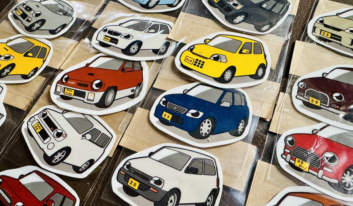 02_3579mk's tweet image. K.K.Performance kkperformance.booth.pm #booth_pm
ちょっと古い軽自動車たちのステッカー販売中です☺️
全部1枚200円となります!
サイズはこれくらい。(2枚目
ラインナップに含まれてないお車やカラーも、これから順次展開予定ですのでよろしくお願いします🎶