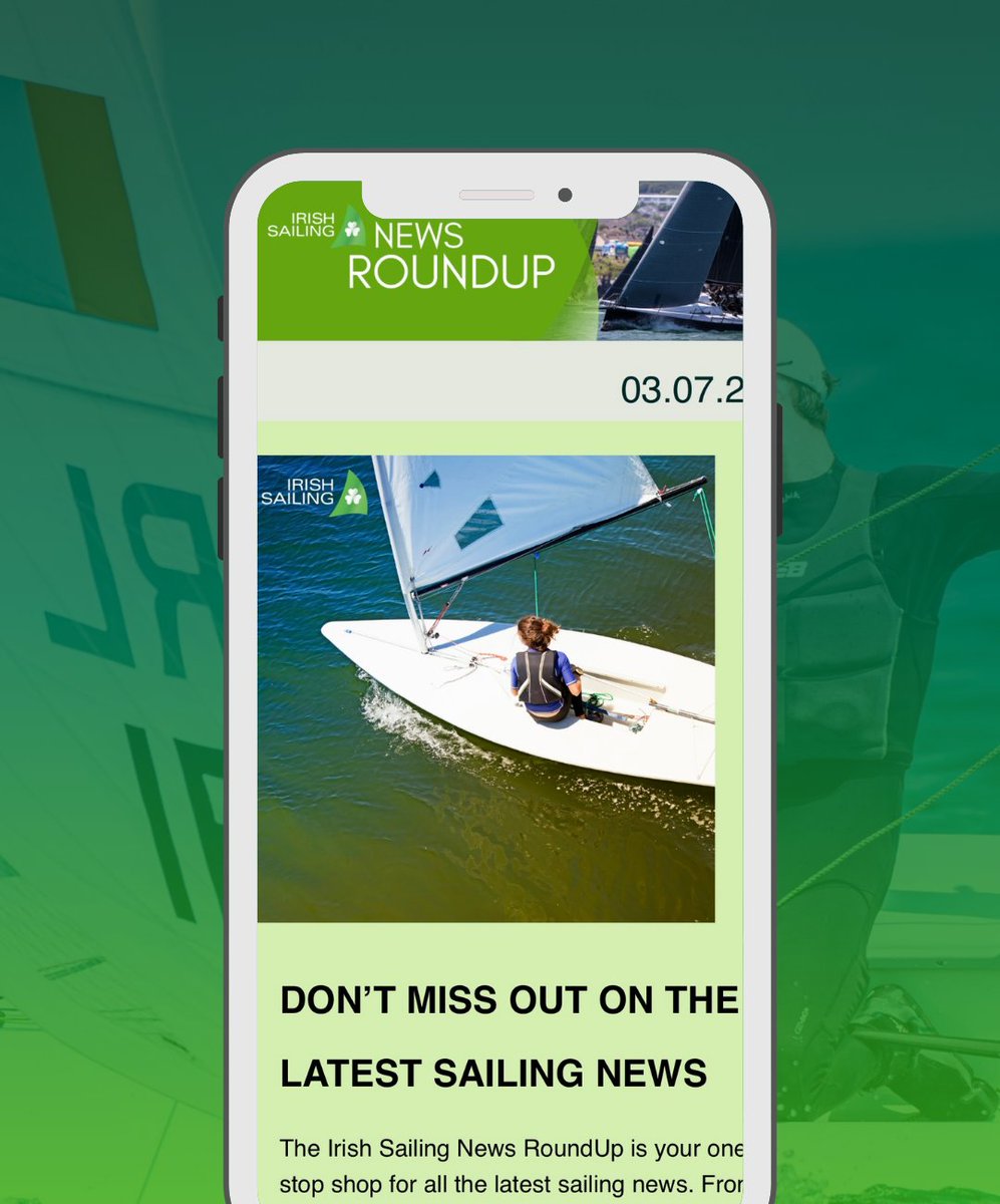Irish Sailing (@irish_sailing) on Twitter photo Want to stay up-to-date on all the latest sailing news?
We thought so ... Join our Bi-weekly newsletter that is filled with all the latest news as it happens!
bit.ly/JOINNEWSROUNDUP
#staytuned Want to stay up-to-date on all the latest sailing news?
We thought so ... Join our Bi-weekly newsletter that is filled with all the latest news as it happens!
bit.ly/JOINNEWSROUNDUP
#staytuned