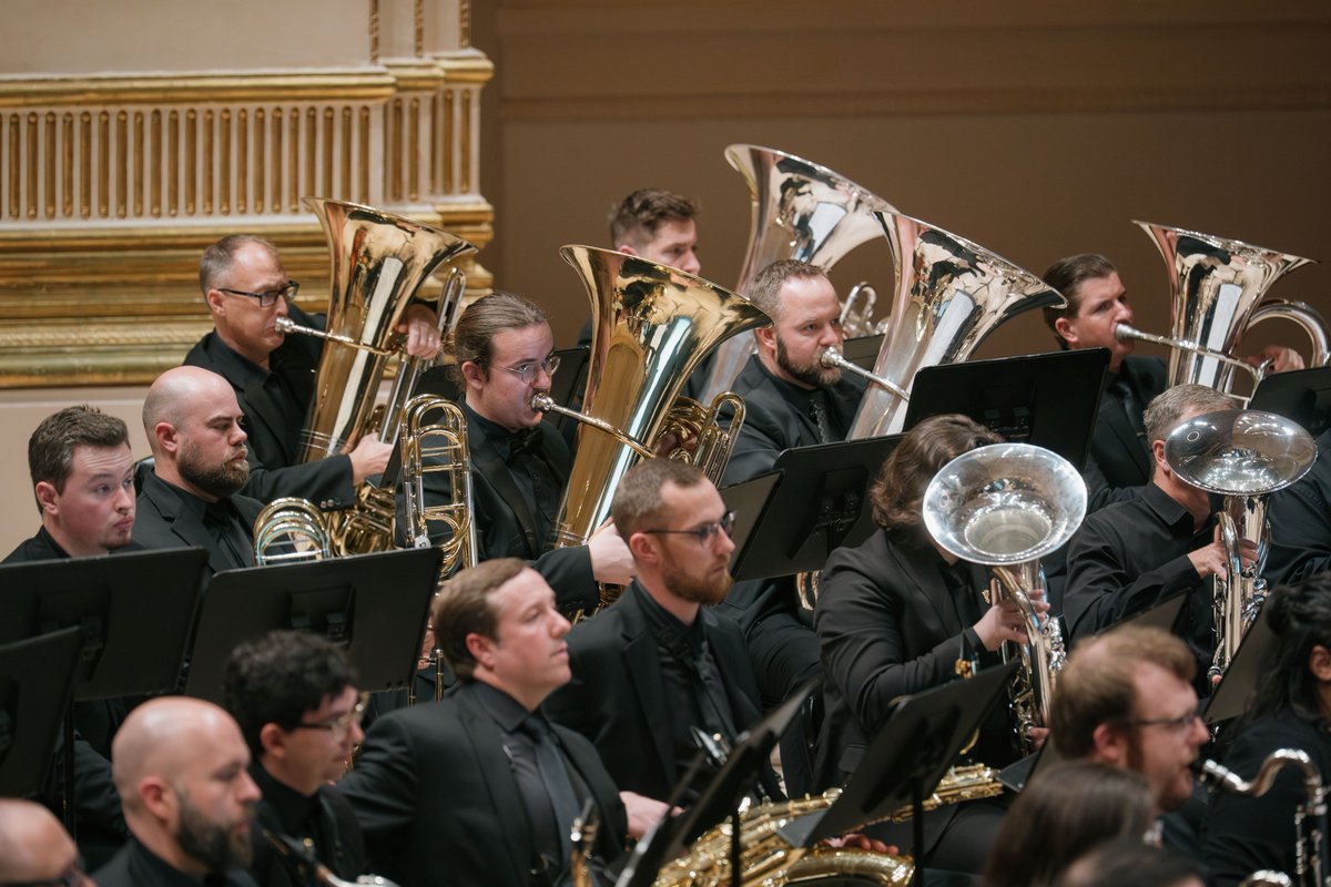 FHSchools's tweet image. FHSD music teachers Mr. Toby Biederman and Mr. Steven Funke recently performed at Carnegie Hall in NYC with the Cincinnati Wind Band! Can you spot them in this photo during their performance? (Mr. B is top left and Mr. F is in the bottom center of the photo.) So cool!!