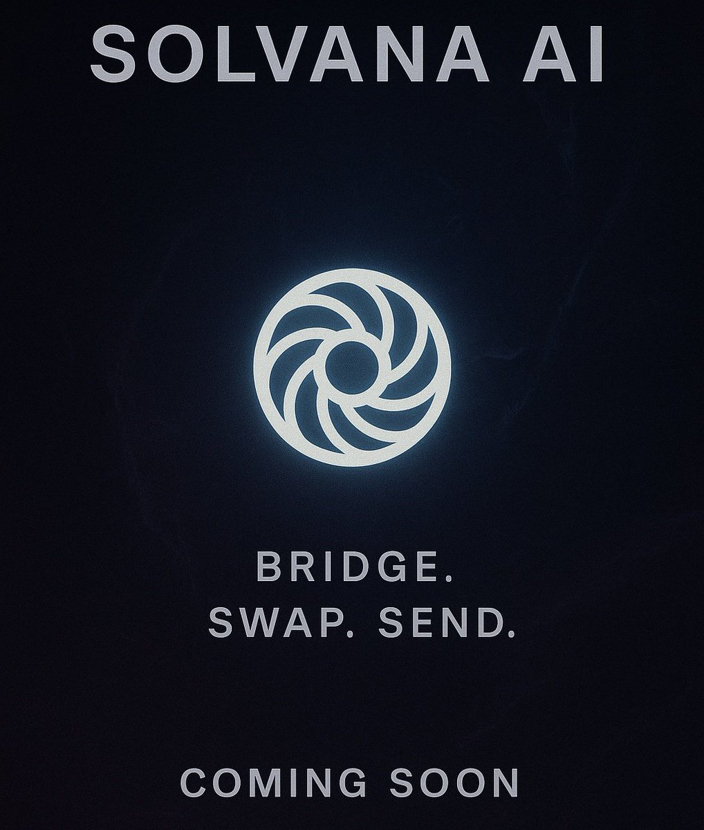 theinsanecrab's tweet photo. Day 22 of showing up for @solvana_ai
This isn’t just support, it’s a clear vision.
I see a future where Web3 works like magic,
and Solvana is the wand.
Bridge. Swap. Send and even trade.
One line at a time.
#SolvanaAI https://t.co/kAGcY3KVEq