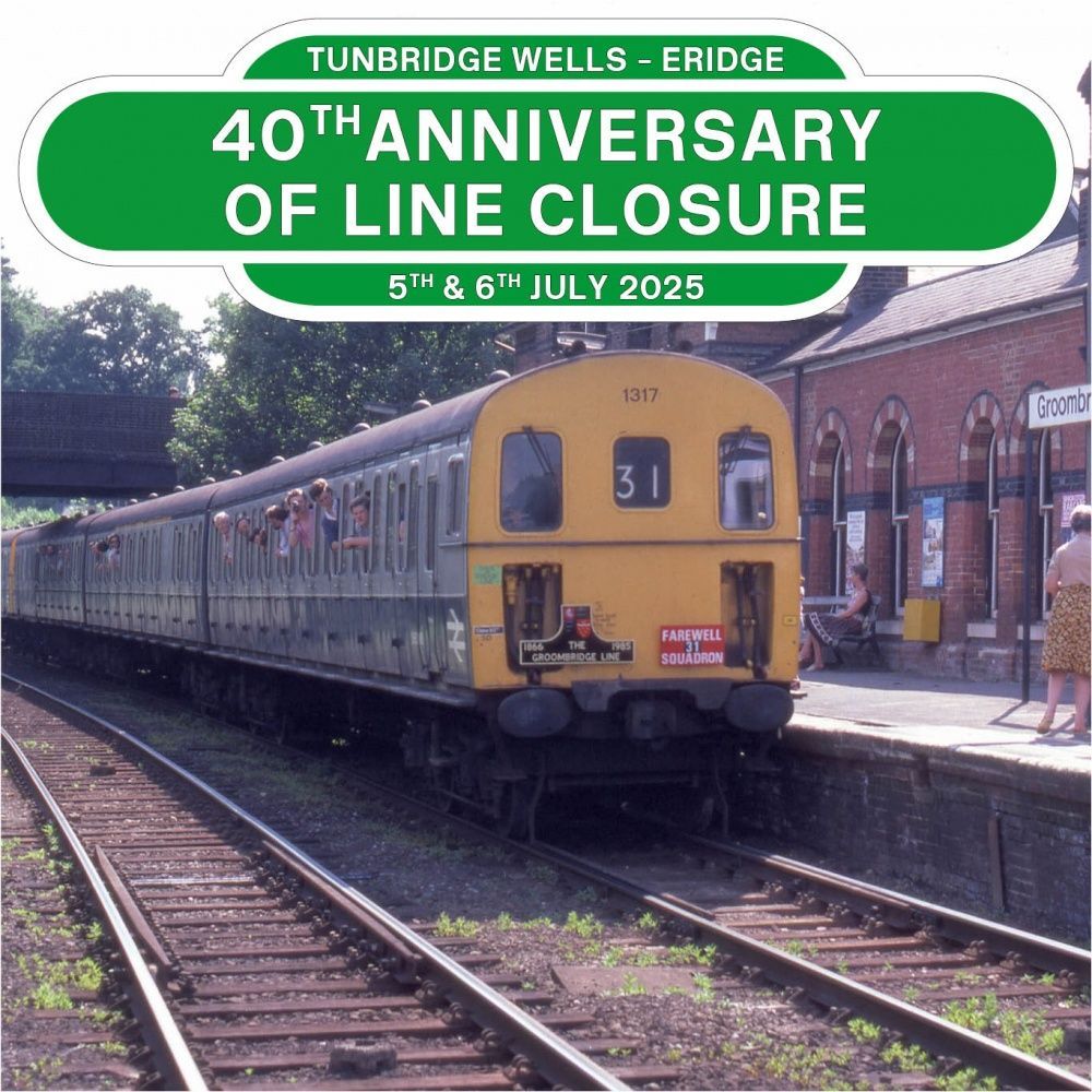 Trains this weekend
It's 40 years since BR closed our line

Sunday 6th July
Trains depart from Tunbridge Wells West at
10:00, 10:45, 11:30, 12:15, 13:00, 13:45, 14:30, 15:15 &amp; 16:00

All day travel
£16 Adult
£9 Child
£41 2a 2c 

ℹ️ spavalleyrailway.co.uk