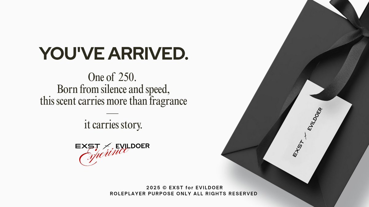 ️️ ️️
️️ ️️
⠀                           ⠀ Welcome to the
                    EXST x Evildoer experience.

                            #RALLIEVILDOER25
️️ ️️
️️ ️️