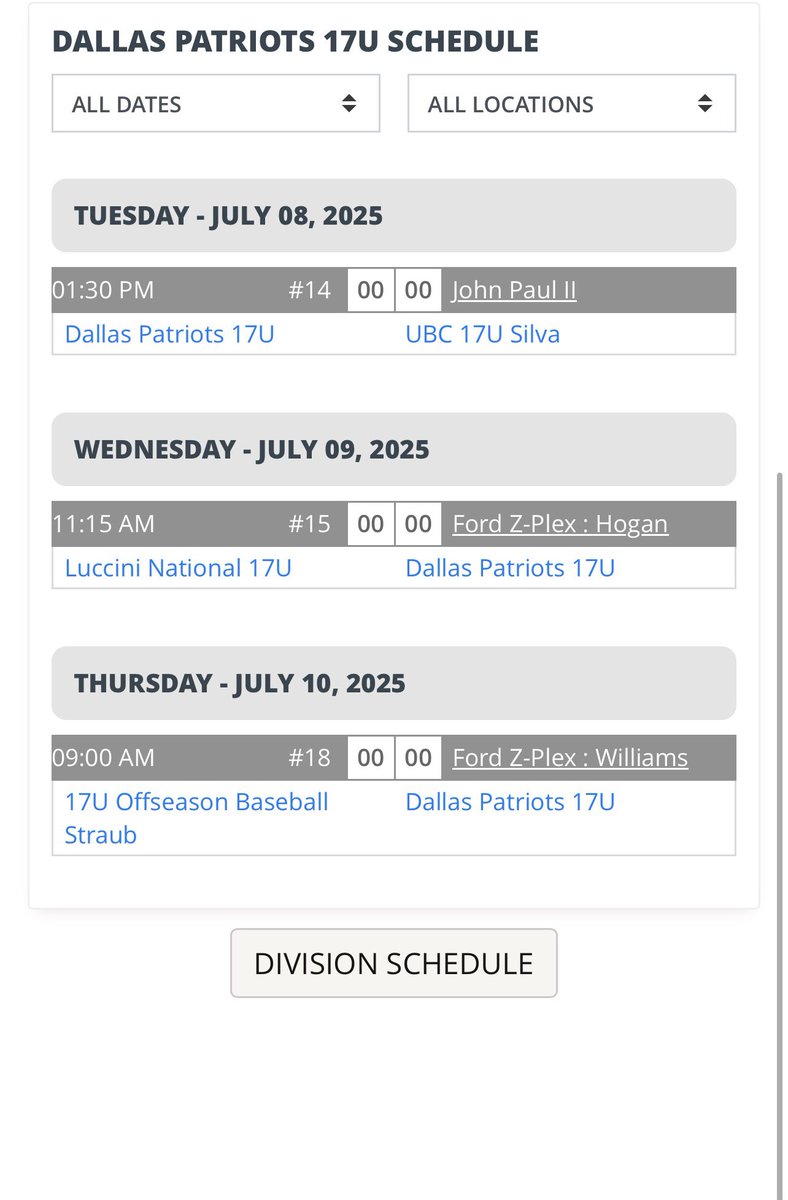 DylanDuran24's tweet image. Schedule for the Don Mattingly Five Tool Tournament.

@FiveToolTexas @bvanland @DustinLMcComas