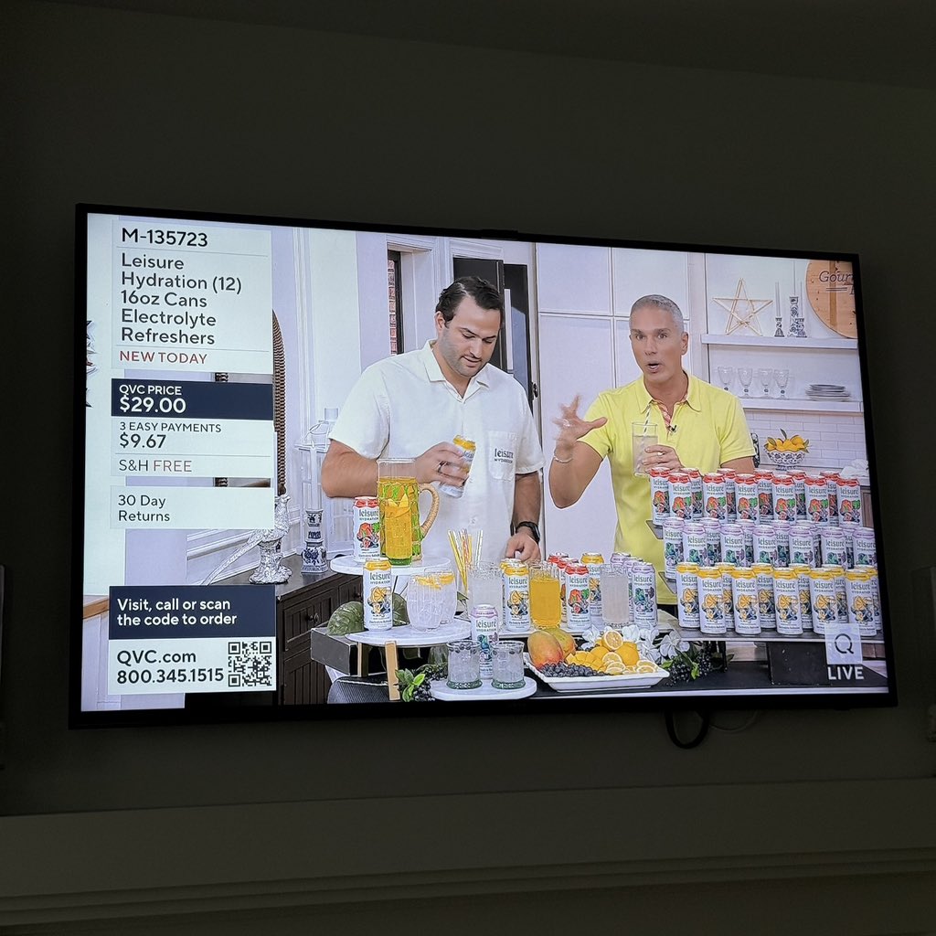 <a href="/drinkleisure/">drink leisure</a> National TV debut on @qvc was a huge success

Summer of Leisure in full swing