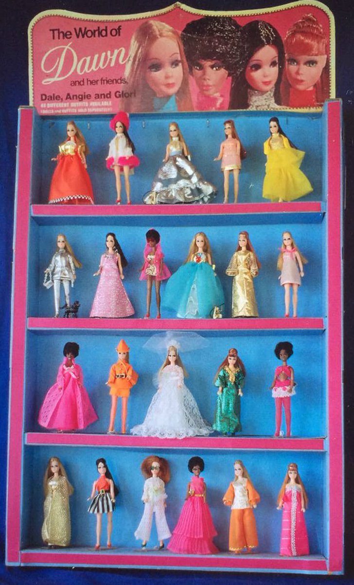 Anyone ever have #Dawn dolls? I loved mine! I also had the modeling stage and the apartment furniture. They were my favorite — I still have a few, plus some collectibles they came out with after I was married. 

#dolls #vintage