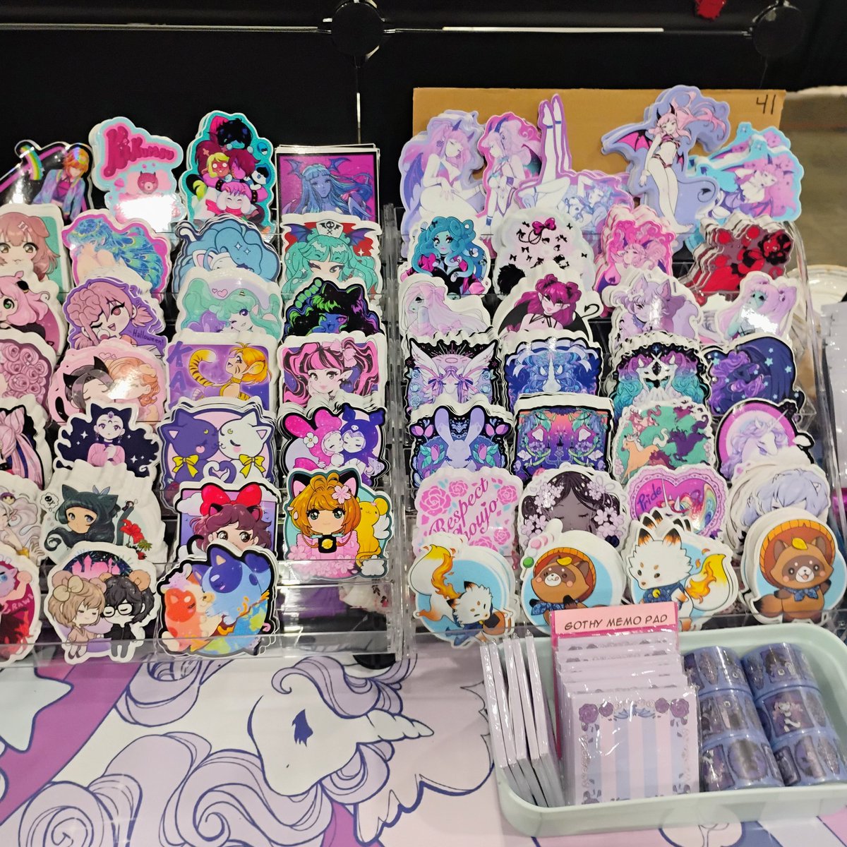 Zambicandy's tweet image. Day 1 @AnimeExpo ๐ฉท come find me in artist alley at L58 (I'm towards the back near the 18+ booth) also you might need to scooch around ppl to get to me ๐ฉท