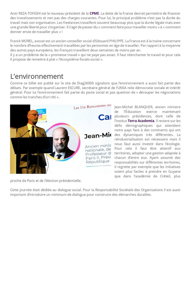 Un très bel article sur le #DIAG qui revient sur nos 11 ème Rencontres du Dialogue social!Du GRAND DUEL incisif  au GRAND DÉBAT revivez cette belle journée avec les SG et Pdt des syndicats ,patronat ,ministres <a href="/jmblanquer/">Jean-Michel Blanquer</a>  <a href="/fhommeril/">François Hommeril</a> <a href="/LaurentEscure/">Laurent Escure</a>  ▶️ lc.cx/3zFLil