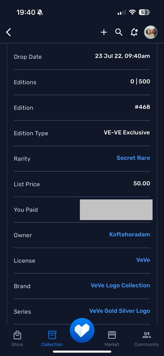 kftehoradam's tweet image. This is the new era for me !!! 💙💙 welcome to new home. @veve_official @DavidYuNZ @MrMC1_eth