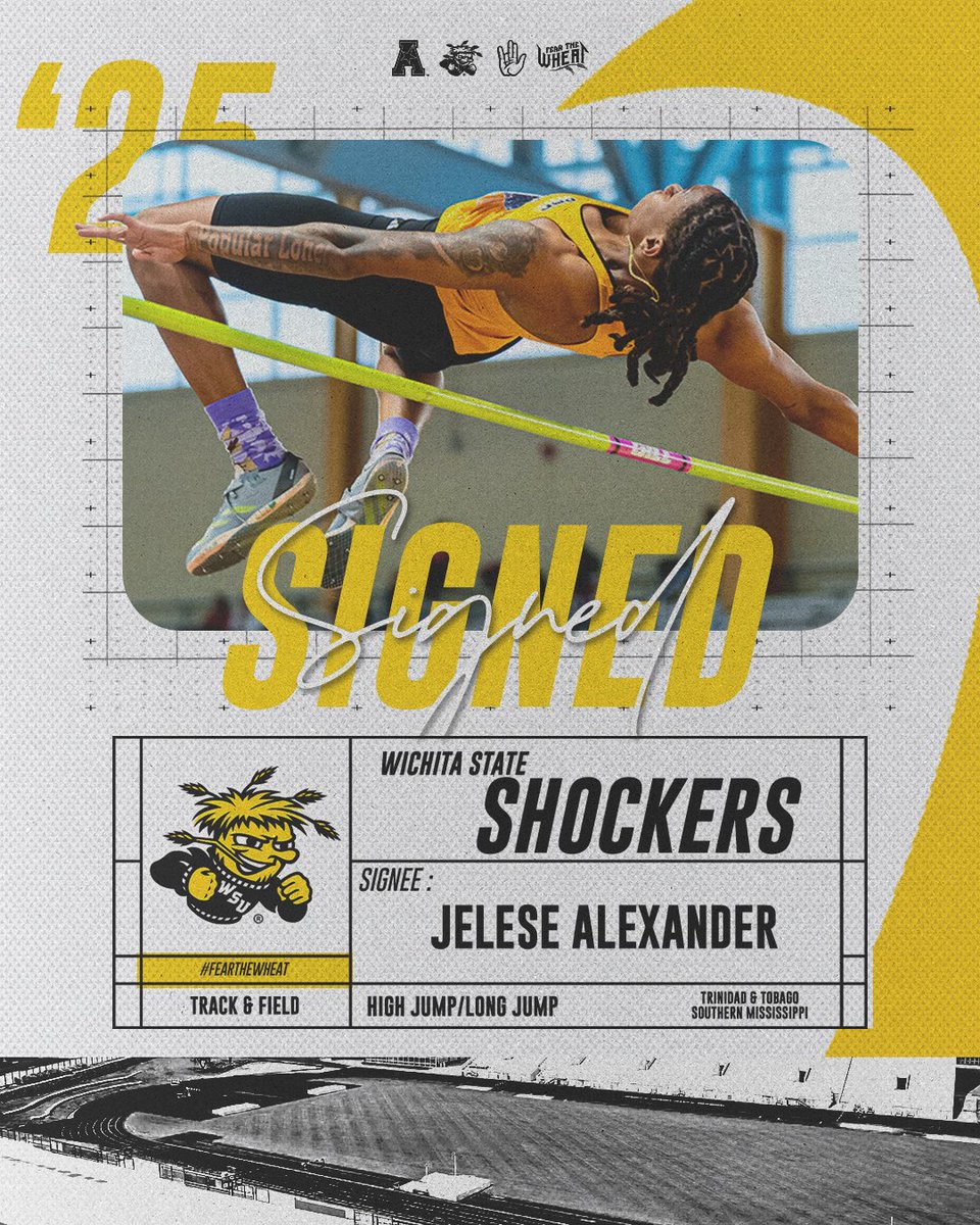 𝑰𝒏𝒌𝒆𝒅! ✍️

Join us in welcoming jumper, Jelese Alexander, to the Wichita State family!

#FearTheWheat 🌾
