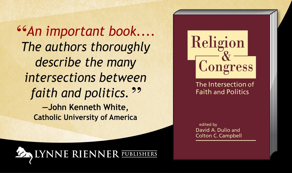 RiennerPub's tweet image. New! Drawing on both in-depth research and firsthand experience, the authors explore how religious beliefs and institutions have shaped—and continue to shape—US legislative politics. 50% off for a limited time! rienner.com/title/Religion… @DaveDulio