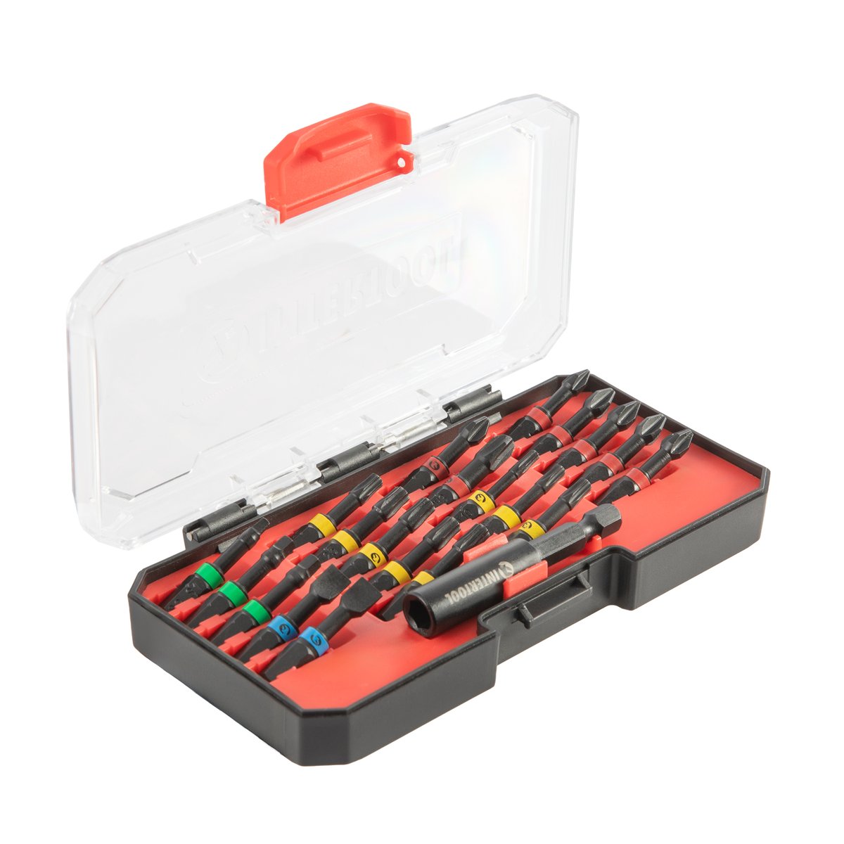 INTERTOOLUSA's tweet photo. Upgrade your toolkit. The new INTERTOOL 32-Piece Color-Coded Impact Bit Set is built for Speed and Strength.

✅ Unbeatable Price
✅ S2 Alloy Steel Durability 
✅ Quick-Change Magnetic Holder 
✅ Compact Hard Case

What project would you tackle first with these?
https://t.co/3PDgj5LwvC