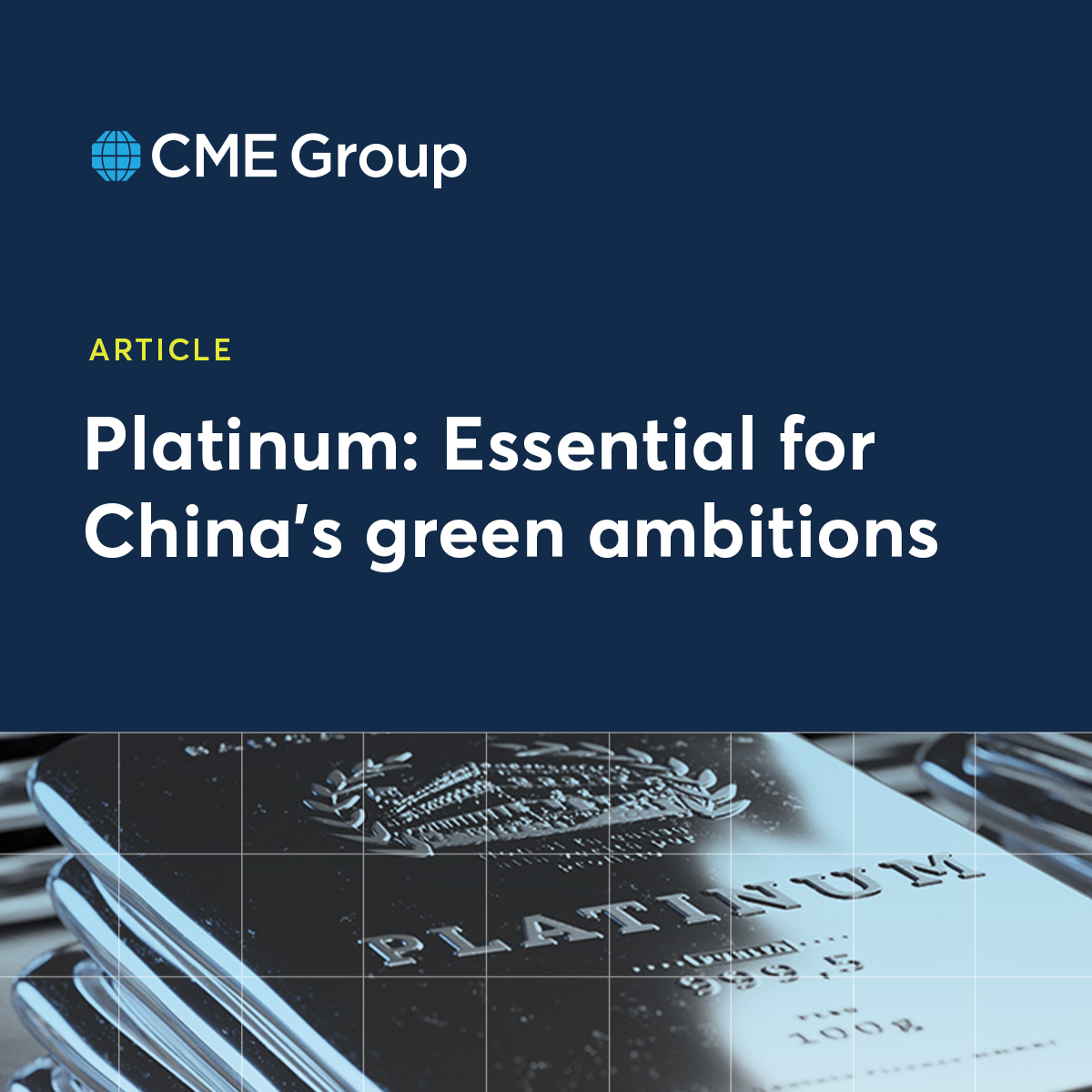 CMEGroup's tweet image. Platinum is recognized as a strategic metal in China, essential for the proton exchange membrane (PEM) technology used in hydrogen fuel cell electric vehicles. Discover how China's imports of platinum have surged to support its green energy ambitions. spr.ly/60154mHlD