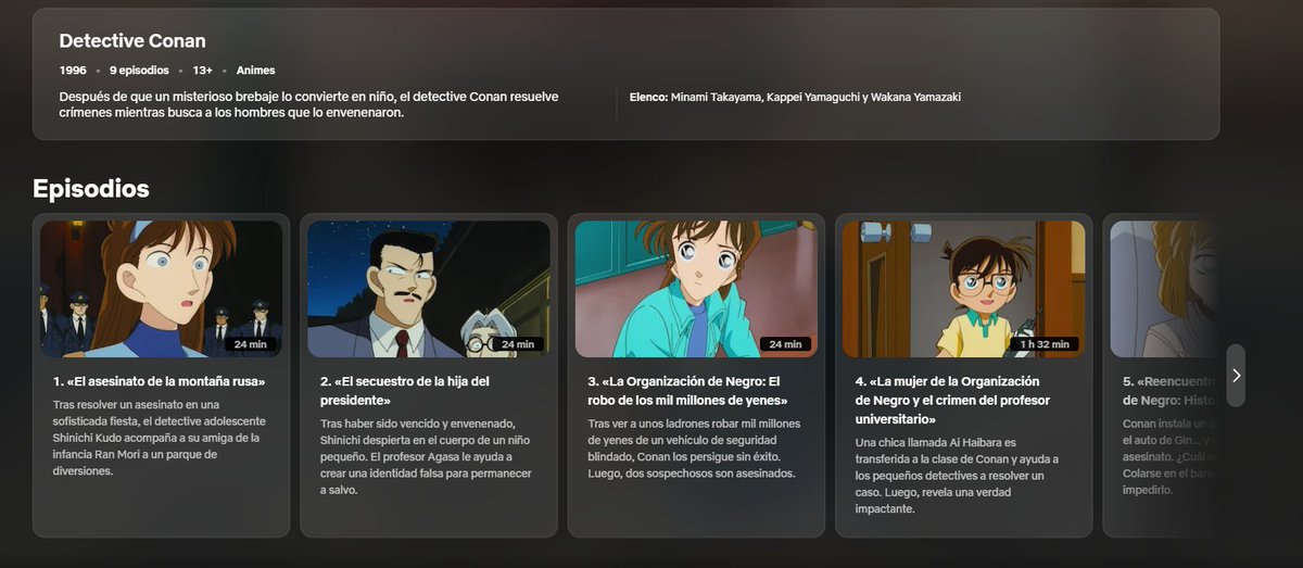 ConanLatino's tweet image. 🔴¡El detective favorito de todos ha llegado oficialmente a Netflix!
Se encuentra disponible en la plataforma en japonés con subtítulos al español🥳
#DetectiveConan #Netflix