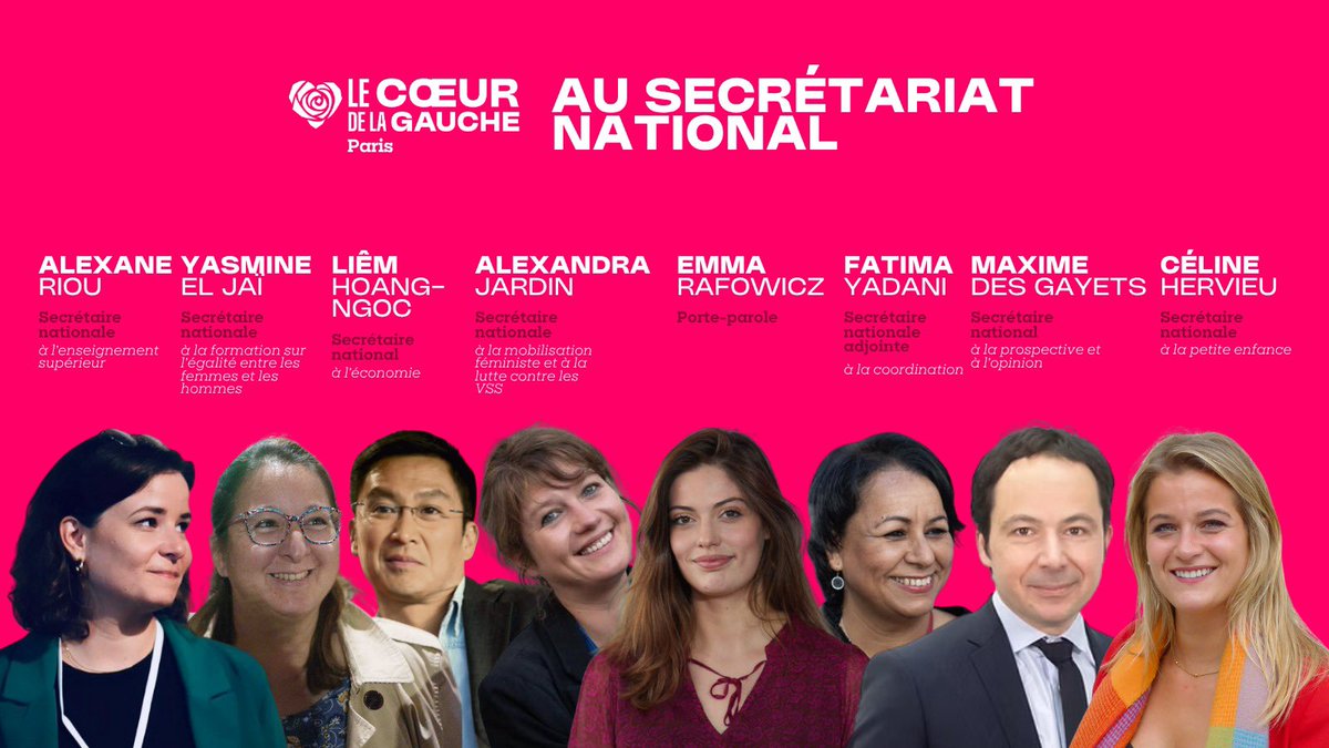 Félicitations à nos camarades membres de la direction nationale du <a href="/partisocialiste/">Parti socialiste</a> ! 🌹