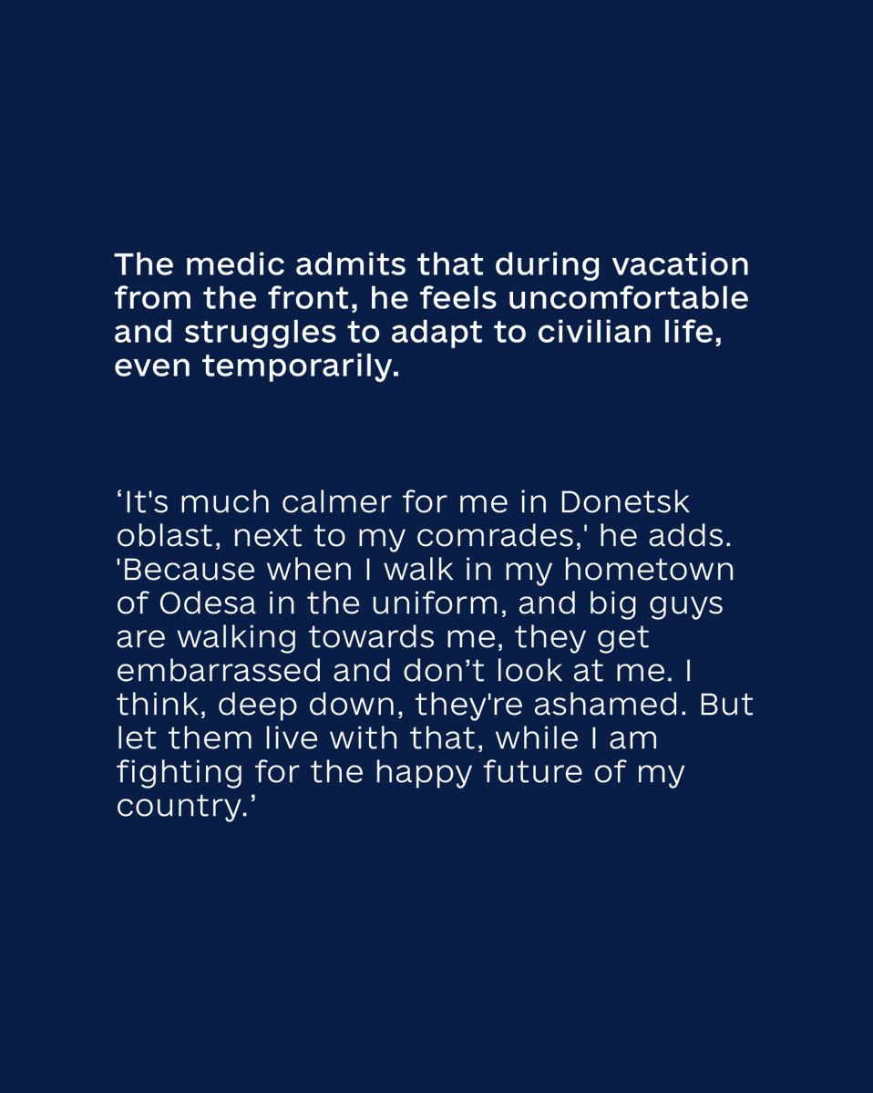 Leleka_FDN's tweet image. Oleksandr was a real estate broker in Odesa. On Feb 24, 2022, he woke up to war and became a frontline medic. “I chose to save lives. Leleka’s backpacks help me do that.” He’s treated hundreds.
Support medics. Save lives: leleka.care/en/donate