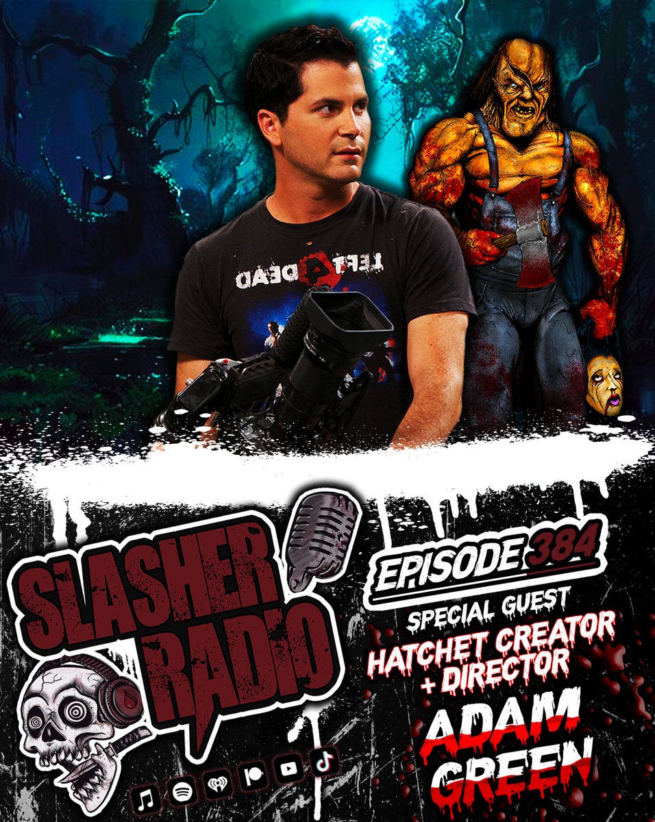 We're joined by #horror icon ADAM GREEN🎬

We talk:
🔪Yorkiethon 9🐶
🔪BTS making Hatchet Franchise🪓
🔪Hatchet &amp; Terrifier Fighting MPAA✊
🔪Upcoming Ascent Film🎈
🔪Hatchet 5 Status👀
🔪Victor Crowley #DeadbyDaylight &amp; Gun Rumors🎮

🎧Listen/Subscribe Linktr.ee/SlasherRadio