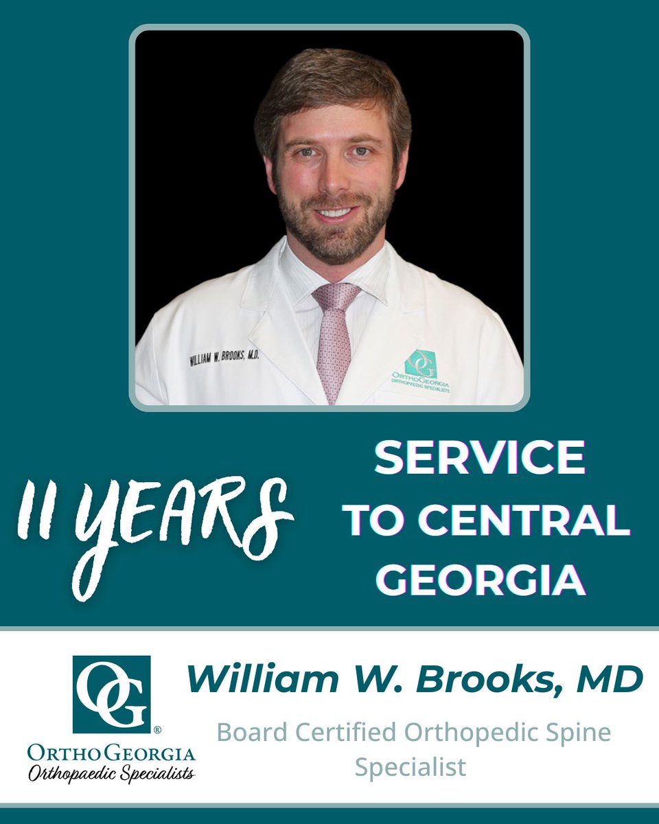 orthogeorgia's tweet photo. 11 years of service at OrthoGeorgia!
We are grateful for his commitment to excellence in spine care!
https://t.co/uPB7sSf25v
#OrthoGeorgia #SpineCare #SpineSurgeon #centralga #centralgasurgeon https://t.co/sc2O6d2mKR