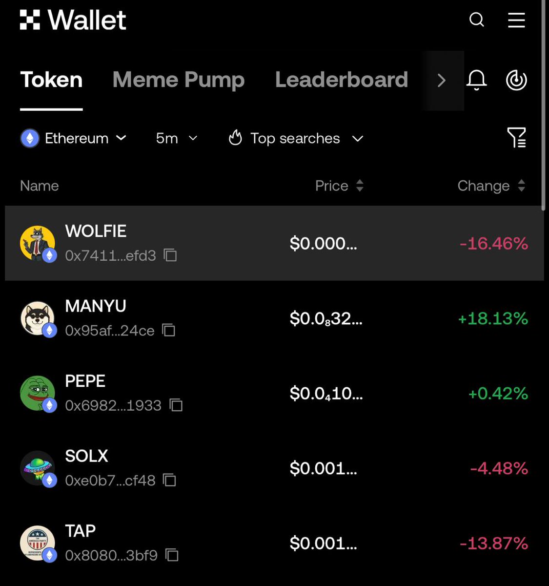 wolfieoneth's tweet photo. $WOLFIE is the number 1 token in OKX Wallet and you're still not convinced?🐺💸

https://t.co/0Dg00S9xXB https://t.co/0rCs8dcHMs