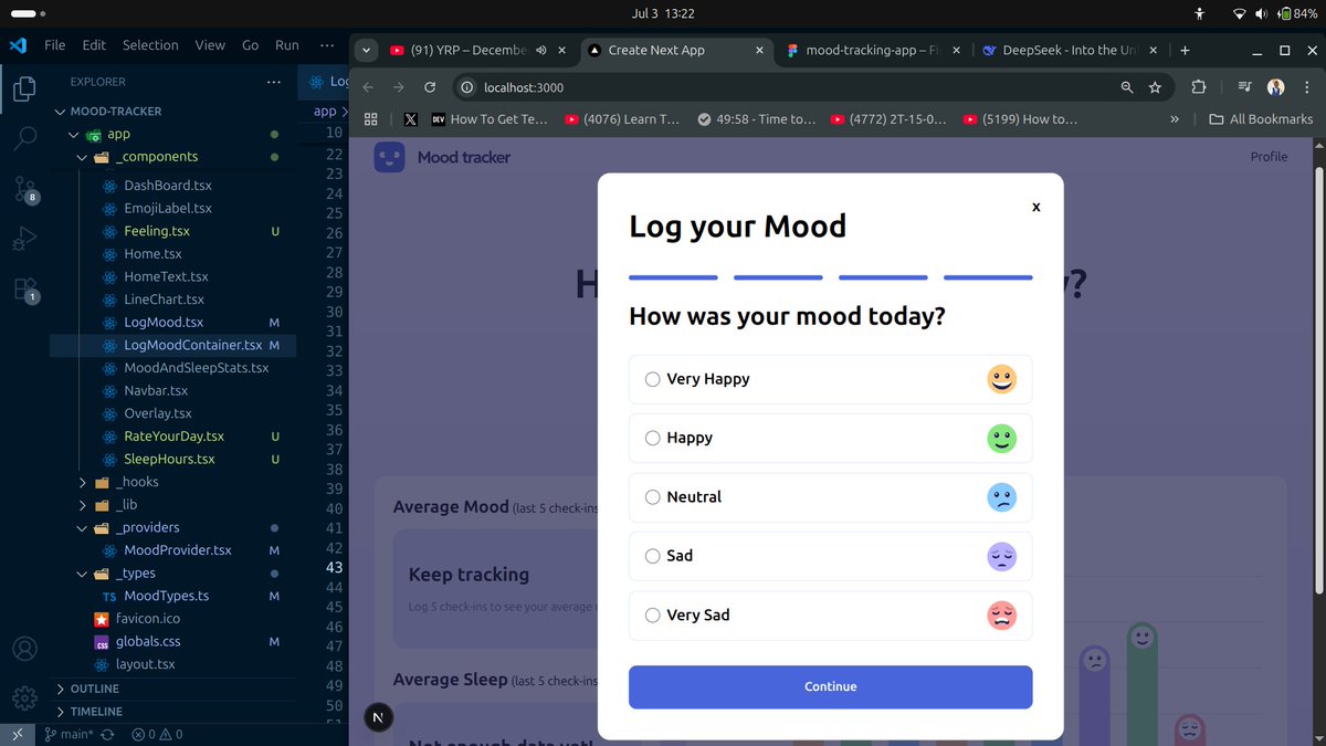 Day 13 - 14/100

> Finished building modals
> Added some basic interactivity 

I will start setting up the database asap, will be using Neon postgres database, seems it offers some freetier benefits better than supabase.