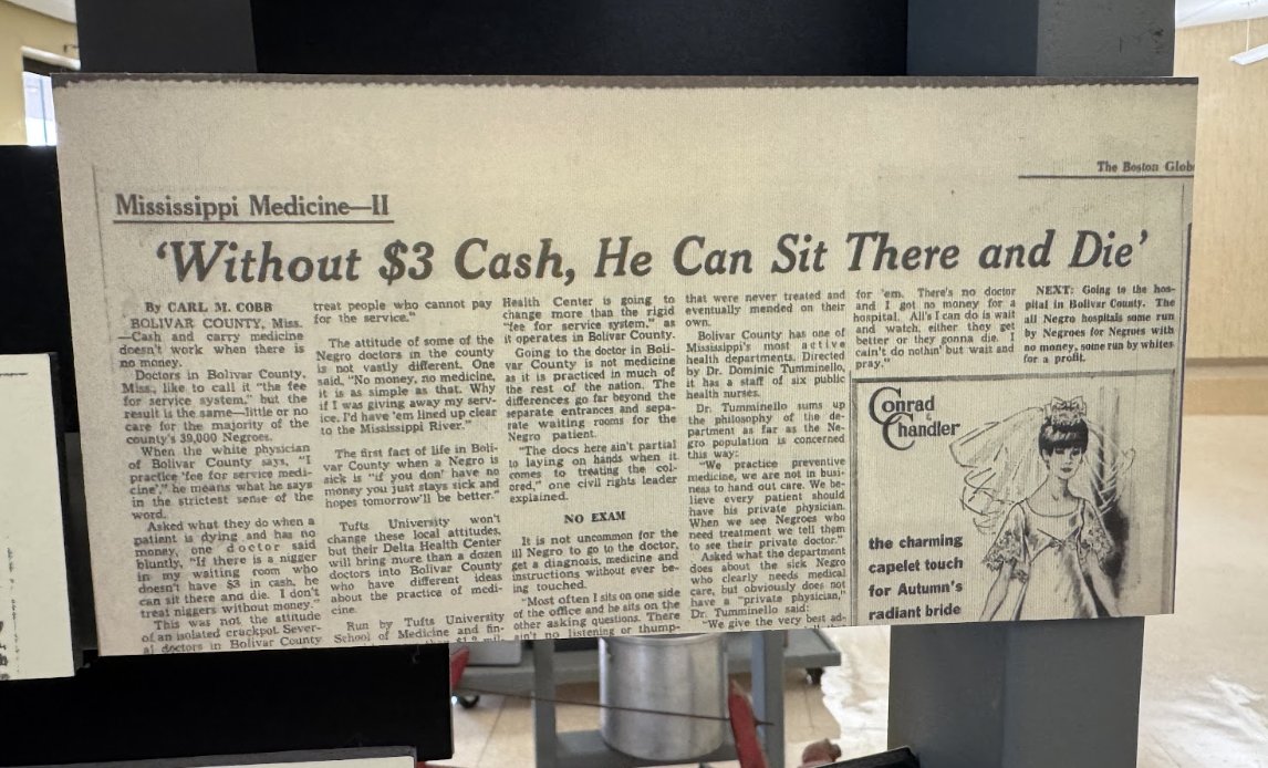 Shalina Chatlani (@chatlanis) on Twitter photo When I was at <a href="/deltahealthcent/">Delta Health Center, Inc</a> in rural MS a month ago looking at health care in the rural south, I saw this article from the Boston Globe in the 1960s. *This* is how doctors and politicians framed health care then... Now close to 12 million could lose their Medicaid. When I was at <a href="/deltahealthcent/">Delta Health Center, Inc</a> in rural MS a month ago looking at health care in the rural south, I saw this article from the Boston Globe in the 1960s. *This* is how doctors and politicians framed health care then... Now close to 12 million could lose their Medicaid.