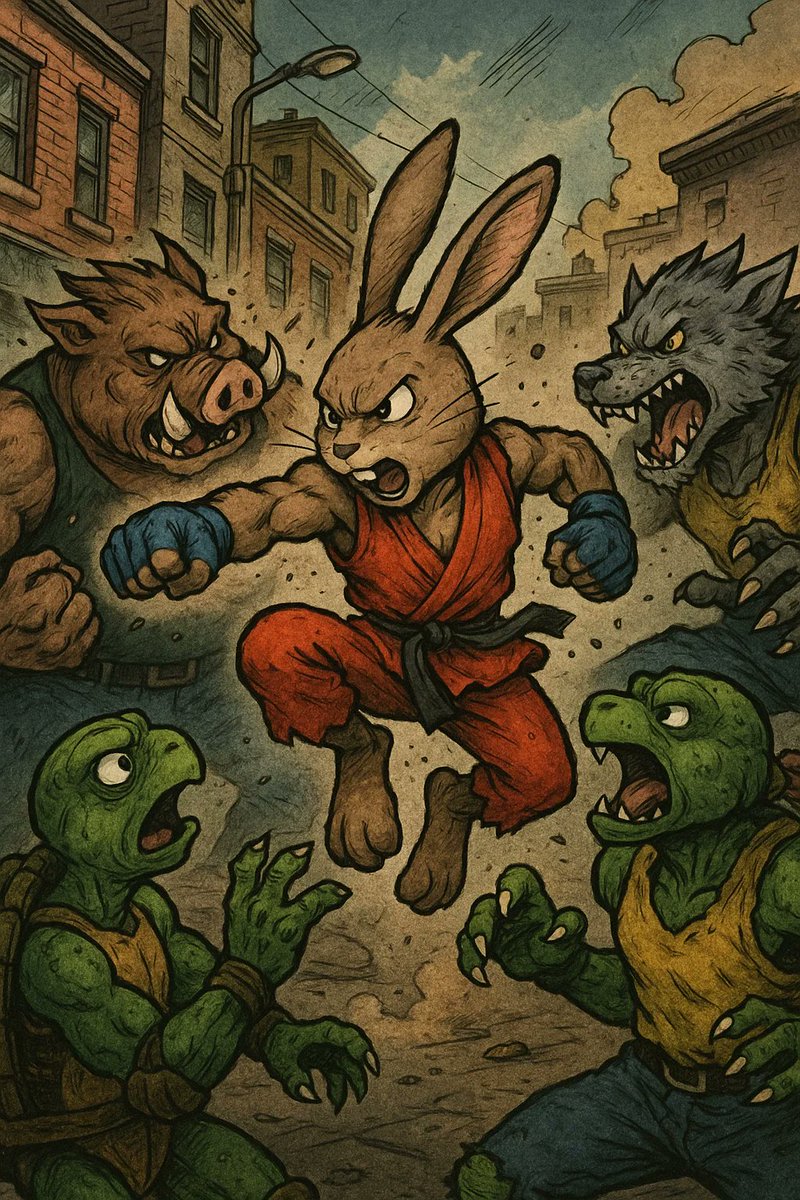 cryptorabbitnet's tweet photo. If the rabbit was a martial artist https://t.co/zuoNEYZbCp