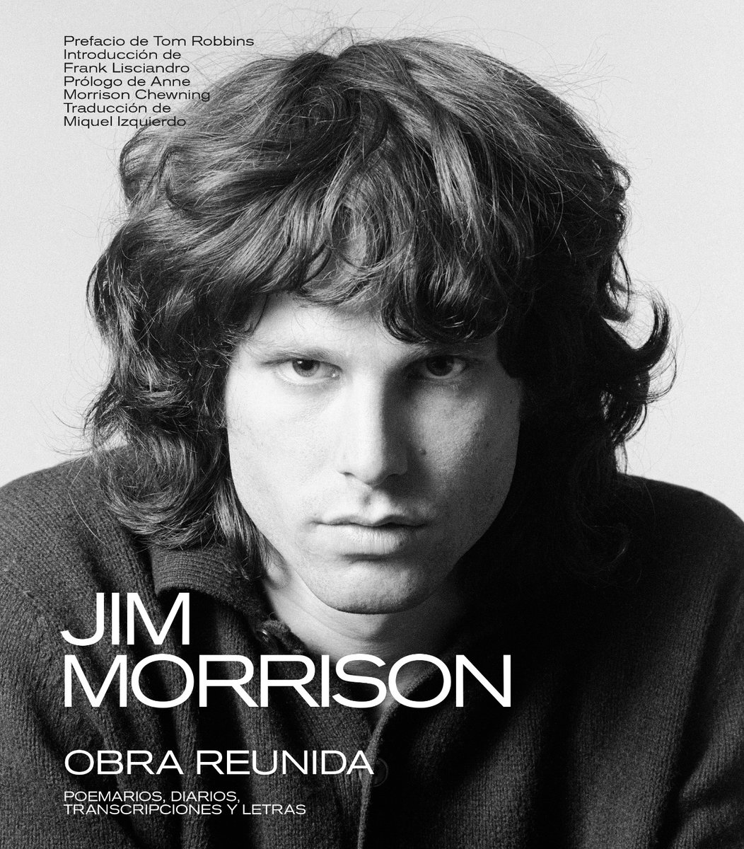 #JimMorrison #Obrareunida #poemarios #letras #diarios Sentidas palabras del cofundador (y compañero) de los Doors, el teclista Ray Manzarek, en recuerdo de Morrison:
“Jim’s contribution to music was that Jim was real. Jim was real onstage. Jim was real when he wrote his songs. He